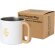 Taza acero inoxidable reciclado Bjorn con asa de madera Blanco detalle 13