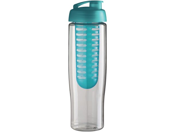 H2O Active® Tempo Bidón deportivo e infusor con Tapa Flip de 700 ml Transparente/azul aqua detalle 18