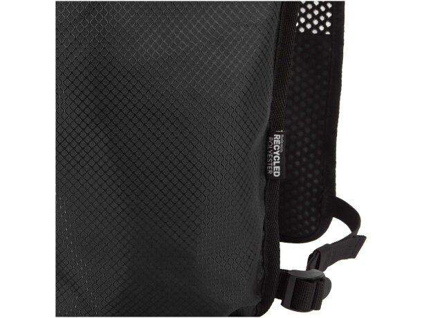 Chaleco running Nomad con mochila hidratación 5L reciclado Negro intenso detalle 4