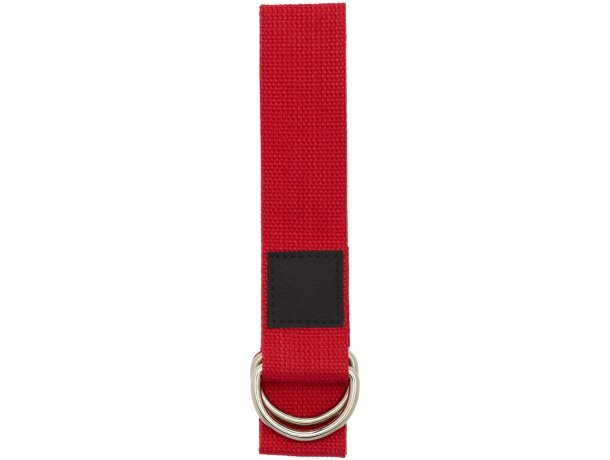 Correa yoga Virabha RPET reciclado con funda sostenible Rojo detalle 12