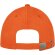 Gorra de 6 paneles Davis Naranja detalle 12