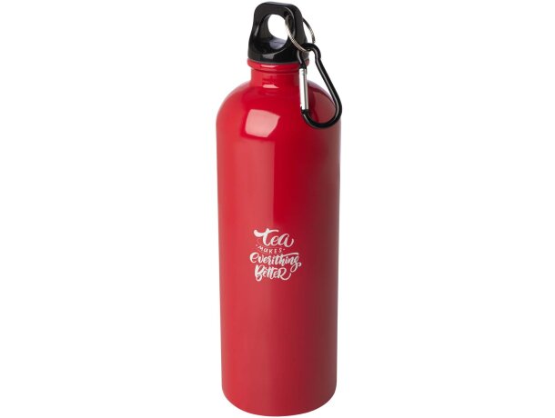 Bidón Oregon de acero inoxidable reciclado con mosquetón Rojo detalle 13