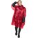 Poncho desechable reciclado Mayan con capucha Rojo detalle 12