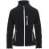 Chaqueta softshell mujer Antártida Roly con cremallera invertida Negro intenso
