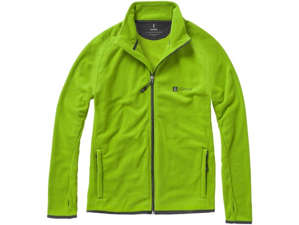 Chaqueta de forro con cremallera completa de hombre Brossard Verde manzana detalle 11