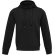 Sudadera con capucha unisex Laguna algodón BCI y poliéster Negro intenso detalle 26