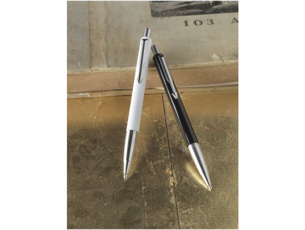 Bolígrafo elegante y funcional con estuche Azul/plateado detalle 6
