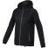 Chaqueta ligera impermeable mujer Dinlas con capucha enrollable Negro intenso