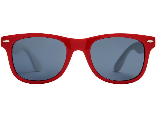 Gafas de sol de color liso Sun Ray Rojo detalle 8