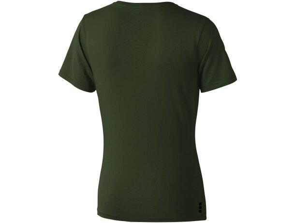 Camiseta manga corta de mujer Nanaimo de alta calidad Verdemilitar detalle 58