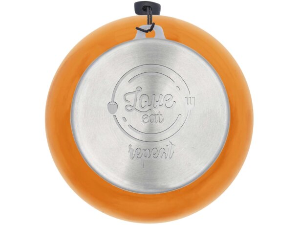 Bidón deportivo Bodhi 500ml de RPET con tapa de acero reciclado Naranja transparente detalle 19
