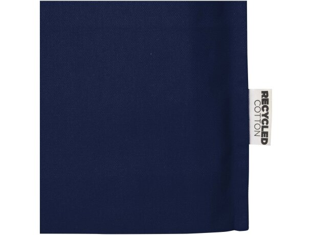 Bolsa tote algodón reciclado GRS con refuerzos Florida 14L Azul marino detalle 24