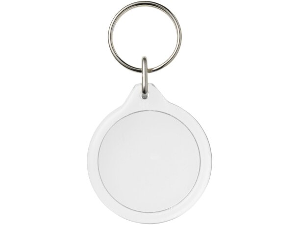 Llavero redondo Orb certificado FSC con impresión digital Transparente claro detalle 1