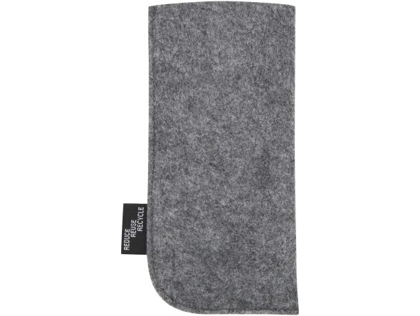 Funda gafas material reciclado certificado GRS Felta Gris medio detalle 3