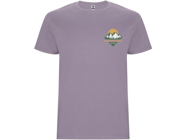 Camiseta manga corta hombre Stafford Roly algodón 190 g/m² Lavanda detalle 85