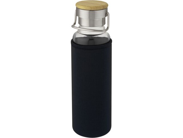 Botella de vidrio de 660 ml con funda de neopreno Thor Negro intenso detalle 7