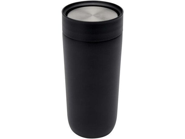 Vaso térmico Camden 350 ml acero inoxidable reciclado Negro intenso detalle 4