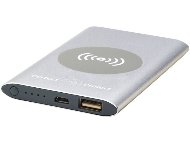 Batería externa inalámbrica Juice de 4000 mAh con aluminio Plateado detalle 15