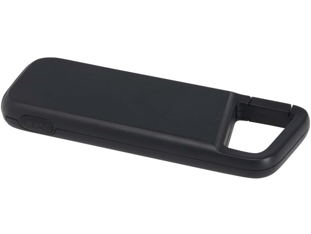 Batería externa Alkes 5000 mAh plástico ABS reciclado IPX5 Negro intenso detalle 5