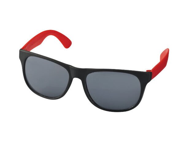 Gafas de sol de plástico protección uv 400 negro intenso personalizado
