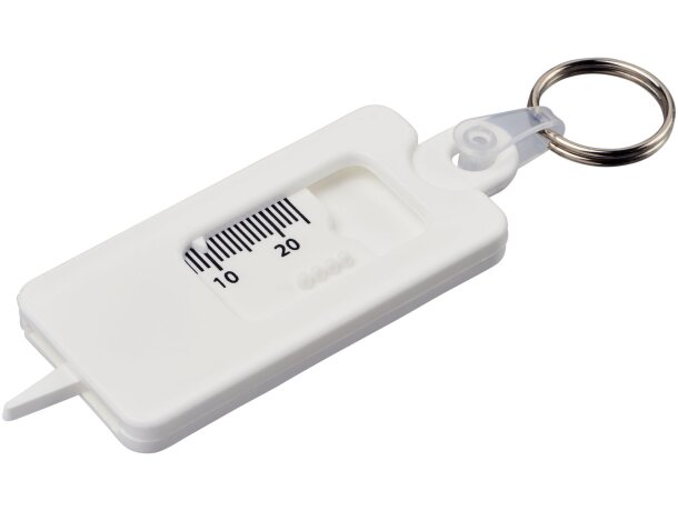 Llavero-comprobador del dibujo del neumático Kym Negro intenso detalle 9