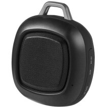 Altavoz resistente al agua con mosquetón personalizada negro intenso Altavoz resistente al agua con mosquetón personalizada negro intenso