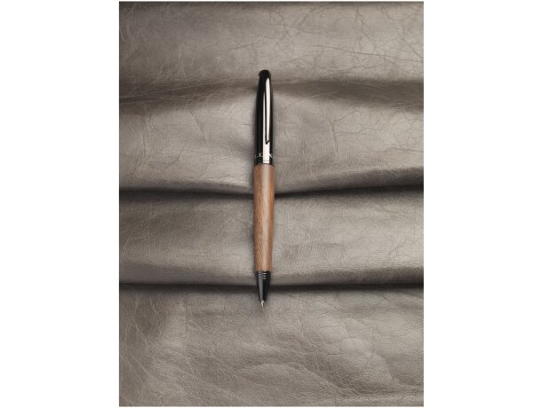 Bolígrafo con cuerpo de madera Loure Negro intenso/marrón oscuro detalle 6
