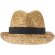 Sombrero de paja Pricus natural con banda personalizable Negro intenso/natural detalle 6