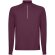 Sudadera técnica hombre Estambul con media cremallera Roly Rojo ciruela