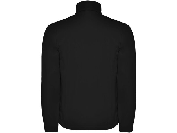 Chaqueta softshell infantil Antartida Roly cortavientos Negro intenso detalle 1