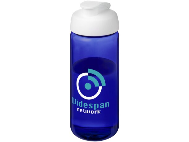 Bidón deportivo con tapa Flip de 600 ml H2O Active® Octave Tritan™ Azul/blanco detalle 6