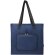 Bolsa tote plegable EcoFold de poliéster reciclado certificado GRS Azul marino detalle 8