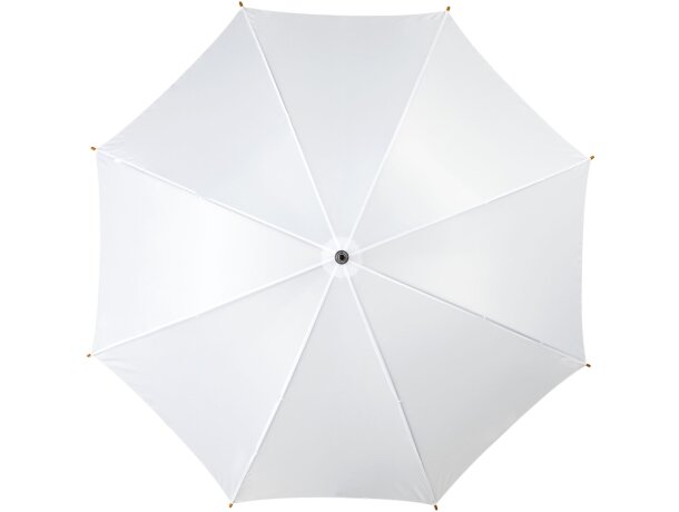 Paraguas con mango curvo de 23" Blanco detalle 2