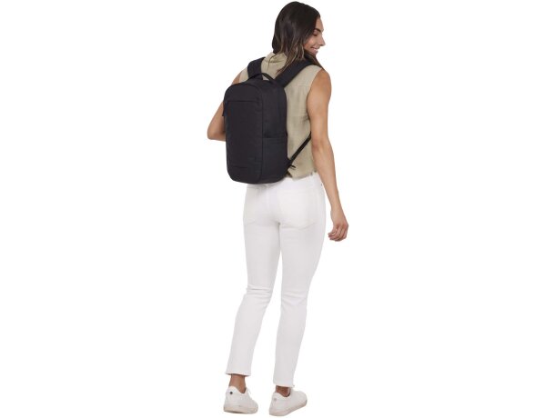 Mochila portátil reciclada Case Logic Invigo con compartimento Negro intenso detalle 10