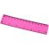 Regla de plástico flexible Rothko 15 cm con doble escala Magenta