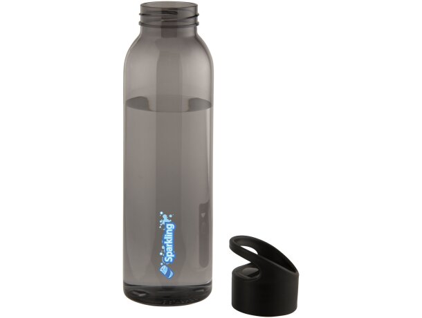 Botella de 650 ml con tapa de rosca personalizada barato negro intenso