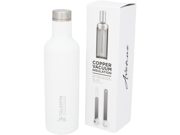 Botellas térmicas personalizadas acero inoxidable Pinto Blanco detalle 13