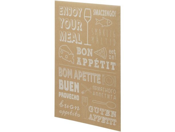 Tabla de cortar de bambú Quimet con personalización láser Natural detalle 4