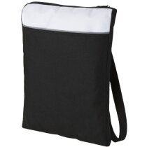 Bolsa bandolera de poliéster 600d tamaño A4 negro intenso Bolsa bandolera de poliéster 600d tamaño A4 negro intenso