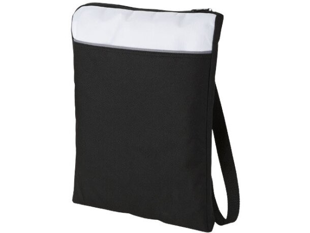 Bolsa bandolera de poliéster 600d tamaño A4 negro intenso Bolsa bandolera de poliéster 600d tamaño A4 negro intenso