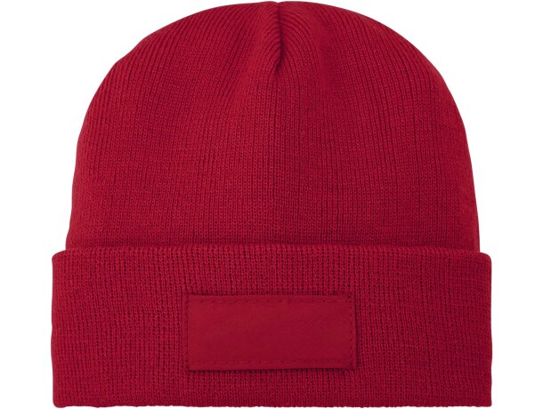 Gorro de lana con parche Boreas Rojo detalle 16