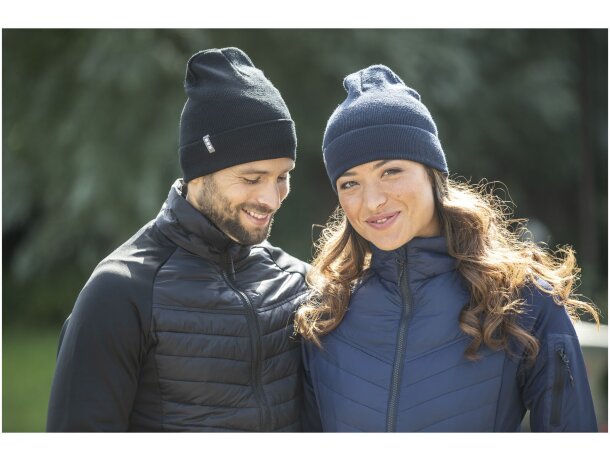 Gorros lana acrílico Elevate Life Gris tormenta detalle 12