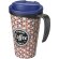 Brite-Americano® Grande taza 350 ml mug con tapa antigoteo Negro intenso/azul