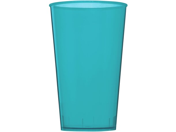 Vaso de plástico de 375 ml Arena Azul aqua transparente detalle 2