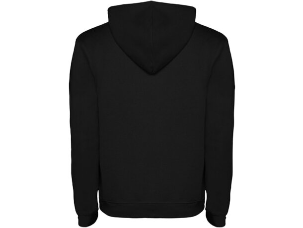 Sudadera con capucha para hombre Urban Roly Negro intenso/gris jaspeado detalle 17