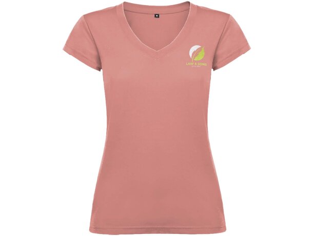 Camiseta cuello pico mujer Roly Victoria algodón 155 g/m² detalle 46