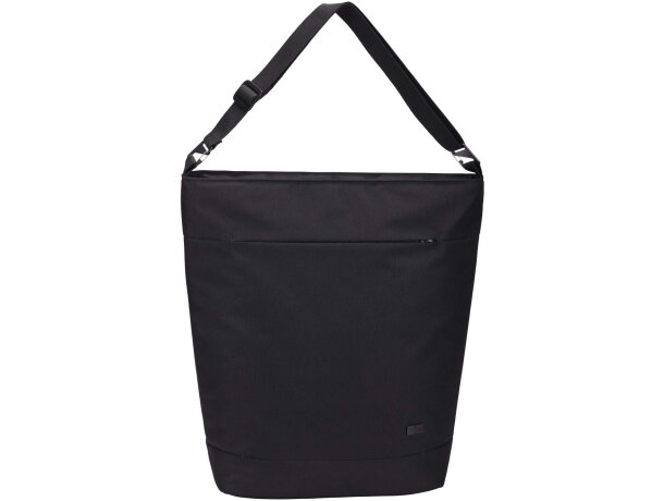 Bolsa tote convertible Case Logic Invigo en poliéster reciclado Negro intenso detalle 2
