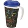 Brite-Americano® Grande taza 350 ml mug con tapa antigoteo Blanco/azul