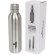 Botella termo con logo con tapa de rosca en acero inoxidable Thor Plateado detalle 9