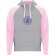 Sudadera con capucha bicolor infantil Roly Badet Gris mezcla/rosa claro detalle 21